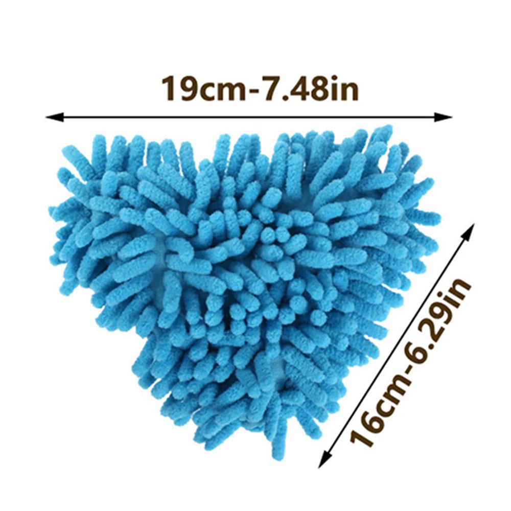 Microfiber Mop Set Rotatable round Cleaning Mops Wall Cleaner with 4 Poles and 4 Mop Heads Floor Wall Multifunctional Clean Tool